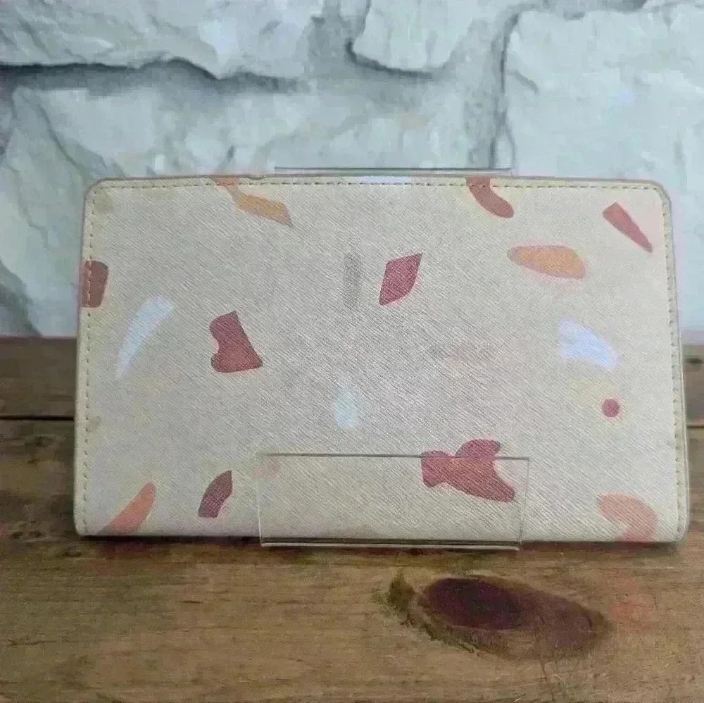 Travel Wallet / Passport Holder -Glass Ladder & Co. - Terrazzo - Vegan Leather